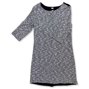 Three Dots 3/4 Sleeve Tweed Sheath Dress